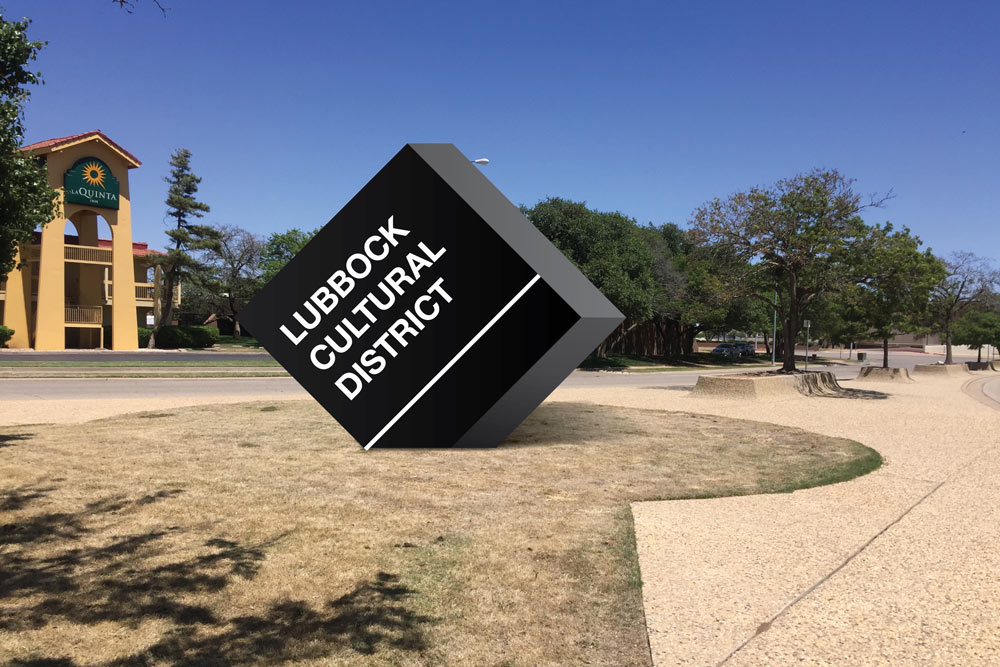 Lubbock Cultural District cube
